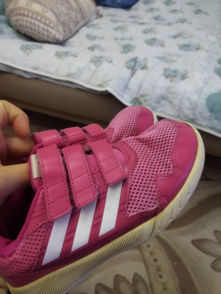 Kız Çocuk Pembe Cırt Cırtlı Spor Ayakkabı - Görsel 3