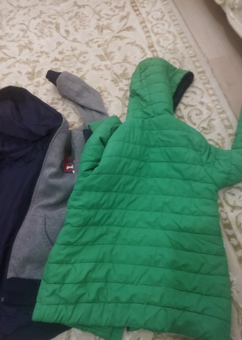 Gri Kapüşonlu Fermuarlı Erkek Çocuk Ceketi - Görsel 12