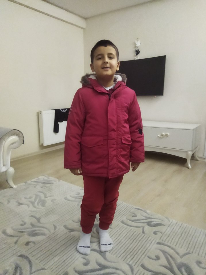 Koton Kids Kırmızı Kürklü Çocuk Kışlık Mont - Görsel 3