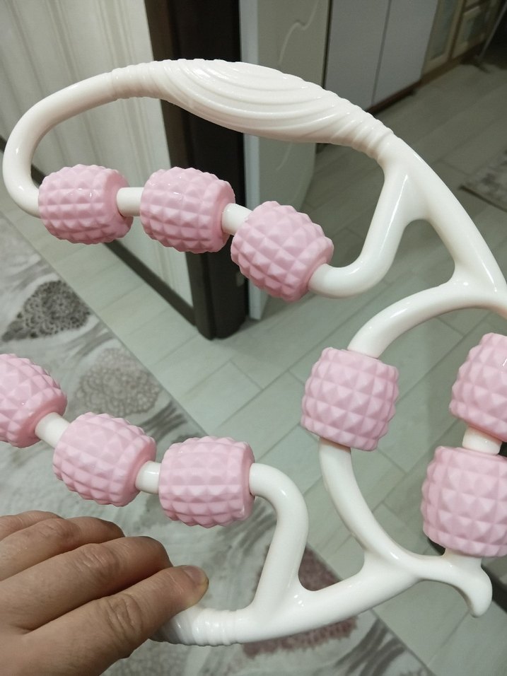 Yılan Desenli Pembe Pilates Masaj Halkası - Görsel 3