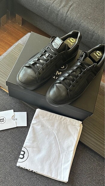 42 Beden Balmain Siyah Sneaker Ayakkabı