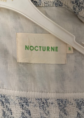 Nocturne Düğmeli Kadın Keten Gömlek