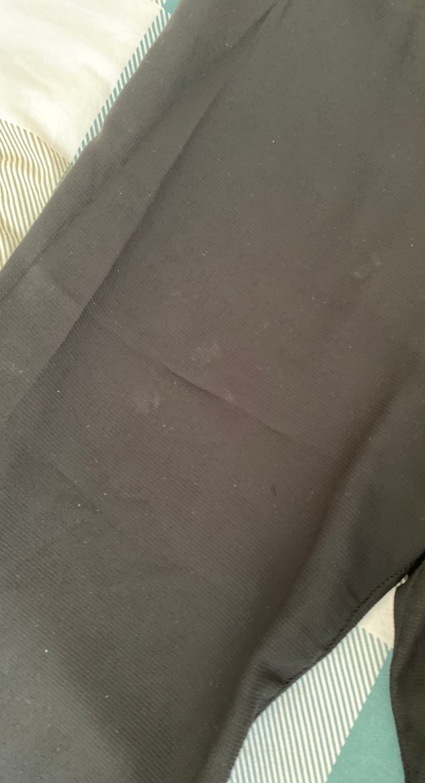 Siyah Keten Pilili Geniş Kesim Kadın Pantolon — görsel 2/4