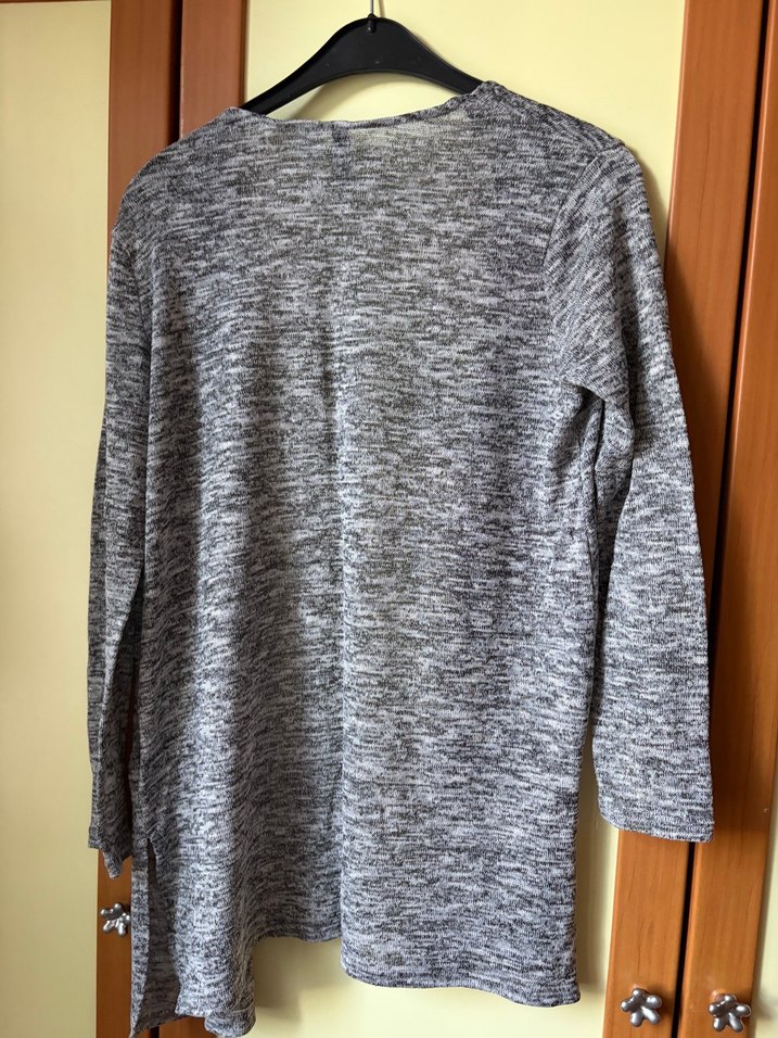 Gri H&M Uzun Hırka — görsel 7/9