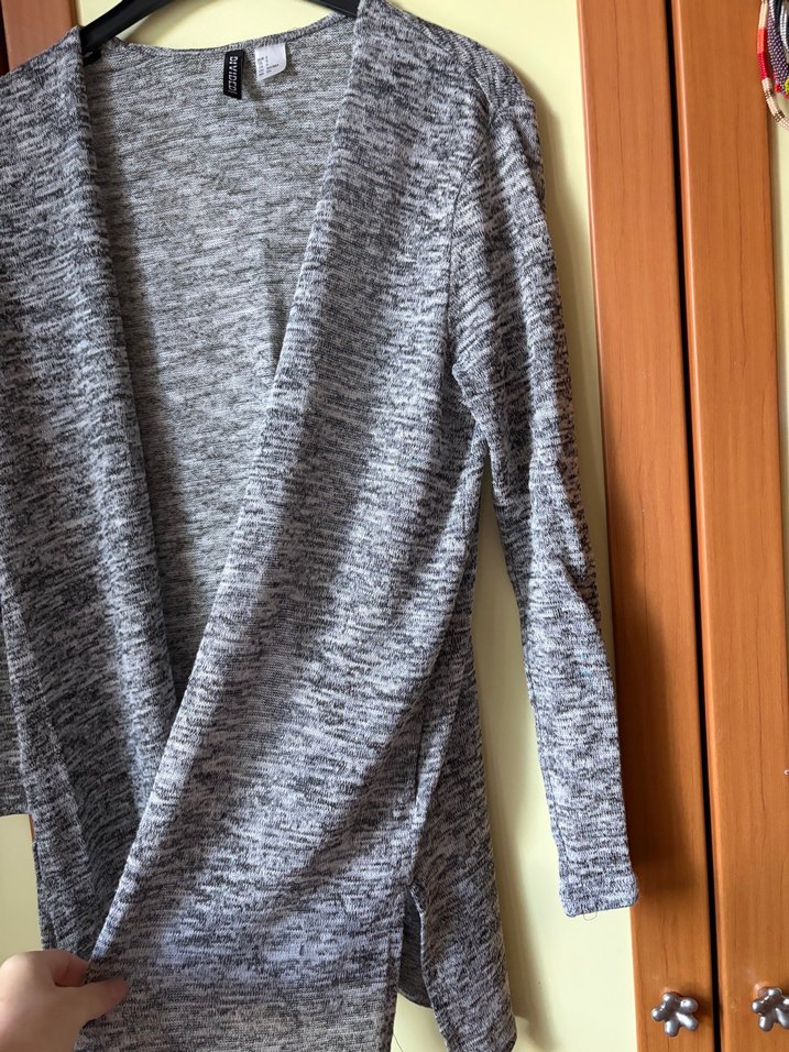 Gri H&M Uzun Hırka — görsel 4/9