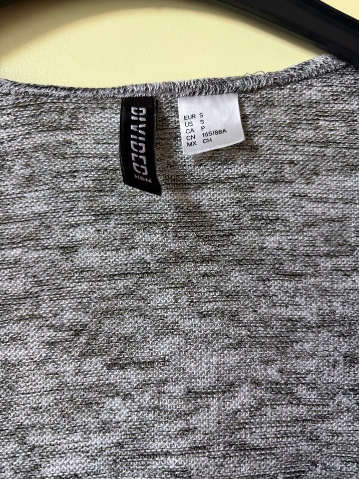 Gri H&M Uzun Hırka — görsel 2/9
