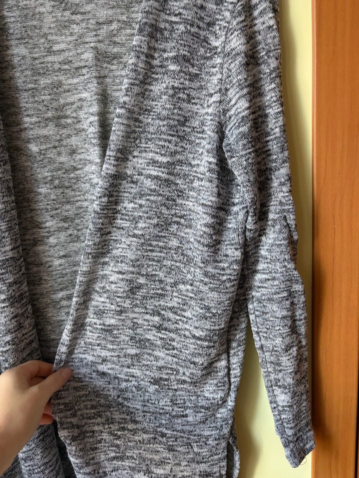 Gri H&M Uzun Hırka — görsel 3/9