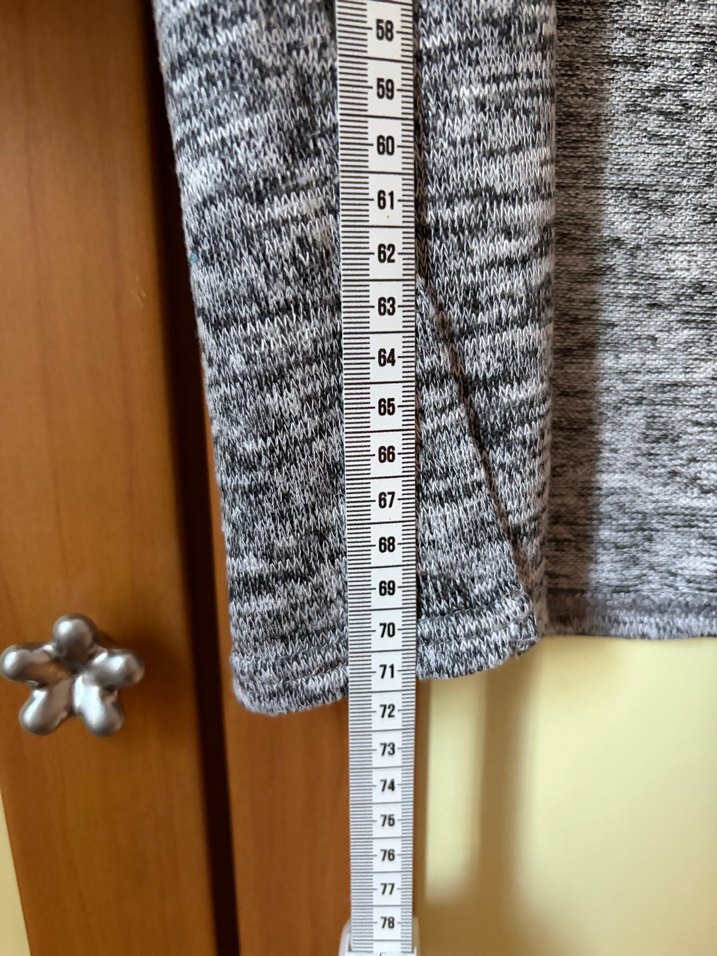 Gri H&M Uzun Hırka — görsel 8/9
