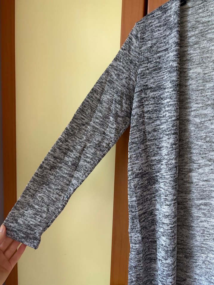 Gri H&M Uzun Hırka — görsel 6/9