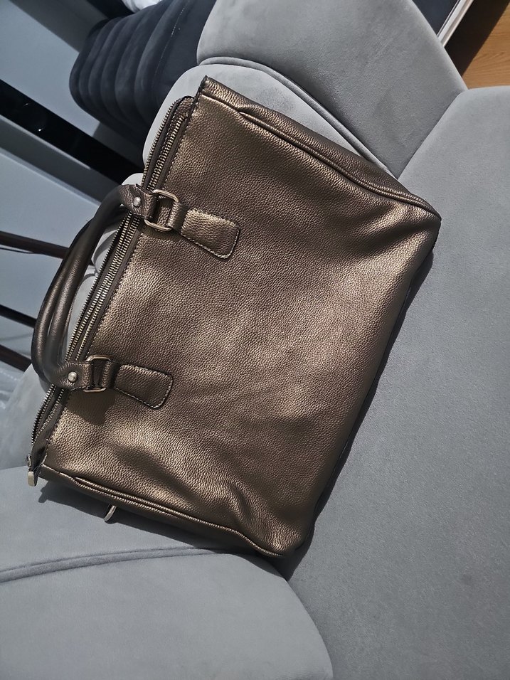 Kemer Tokalı Kahverengi Deri Kadın Çanta - Görsel 2