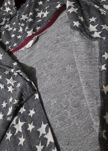 Gri Uzun Kollu Kapüşonlu Kadın Sabahlık - Görsel 3