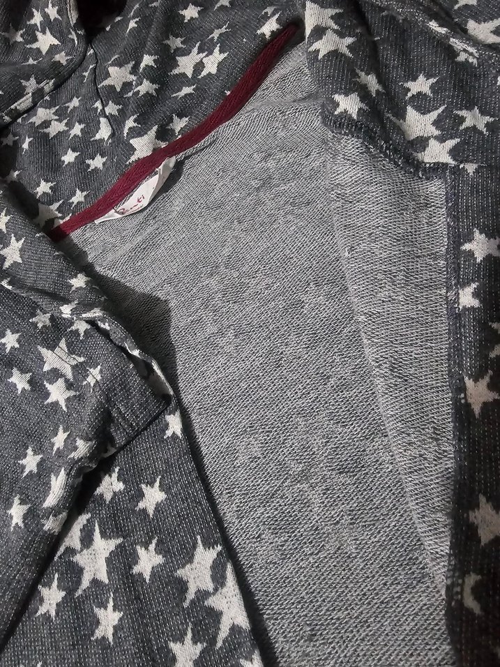 Gri Uzun Kollu Kapüşonlu Kadın Sabahlık - Görsel 3