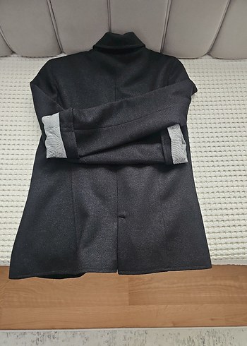 Gri Kadın Denim Blazer Ceket - Görsel 3