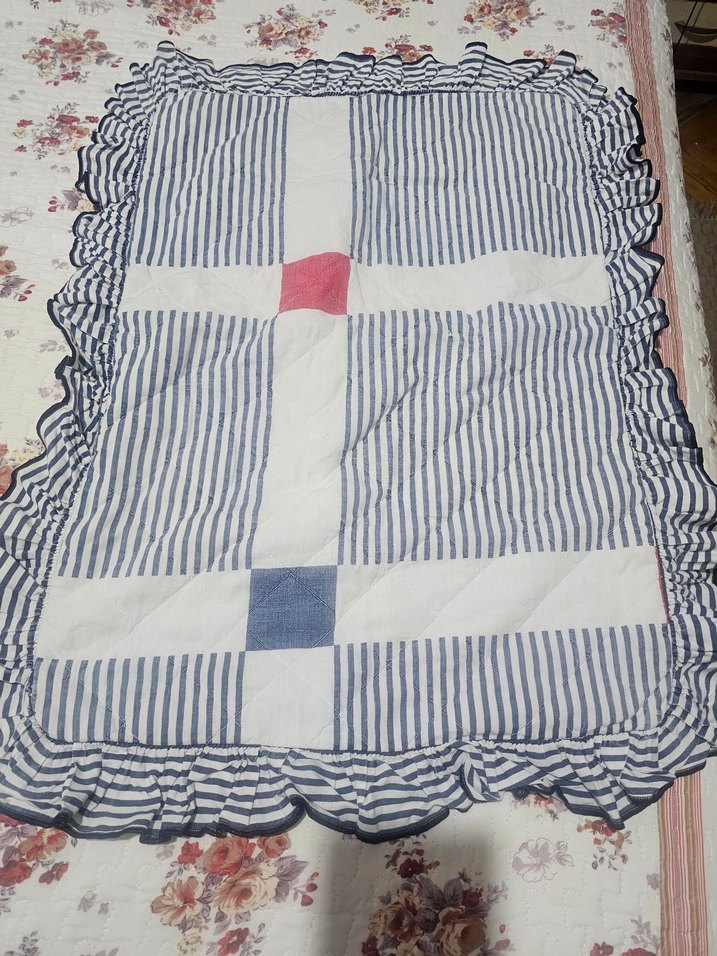 Gri Çok Renkli Kareli Yatak Örtüsü - Görsel 4