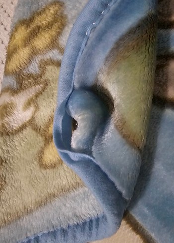 Çocuklar için Baskılı mavi Polar Battaniye - Görsel 3