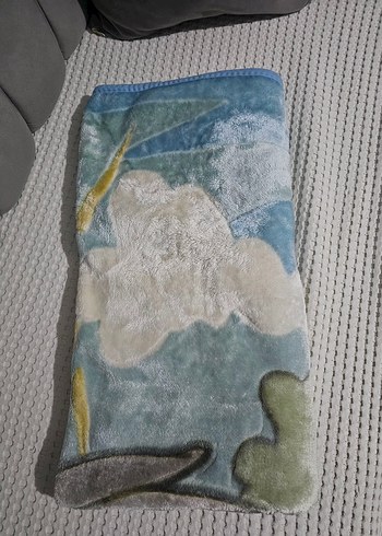 Çocuklar için Baskılı mavi Polar Battaniye - Görsel 2