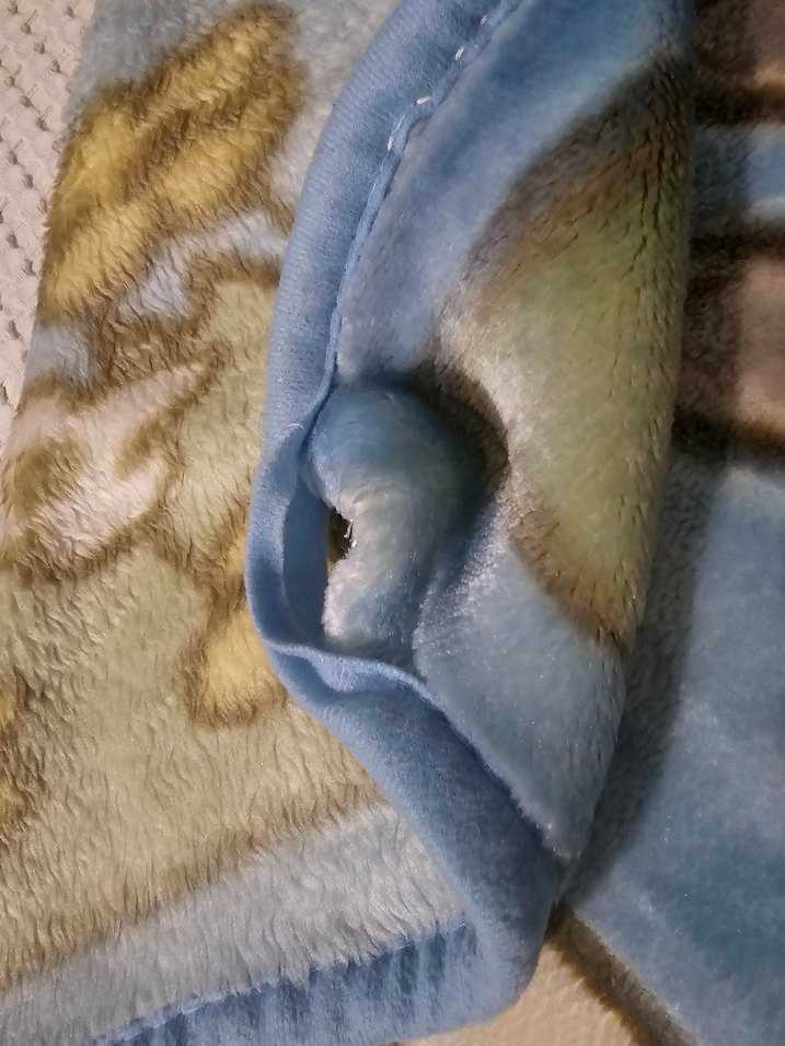 Çocuklar için Baskılı mavi Polar Battaniye - Görsel 3