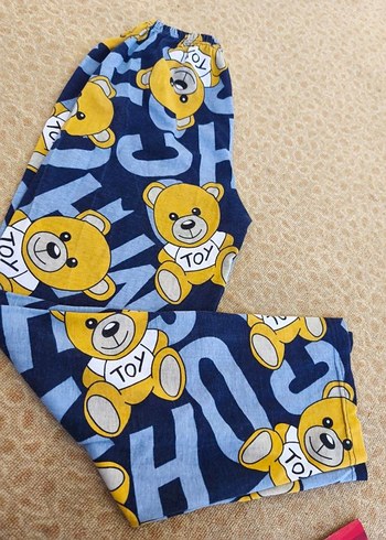 Renkli Ayıcık Desenli Kadin Pijama Takımı - Görsel 2