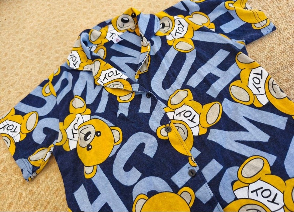 Renkli Ayıcık Desenli Kadin Pijama Takımı - Görsel 3