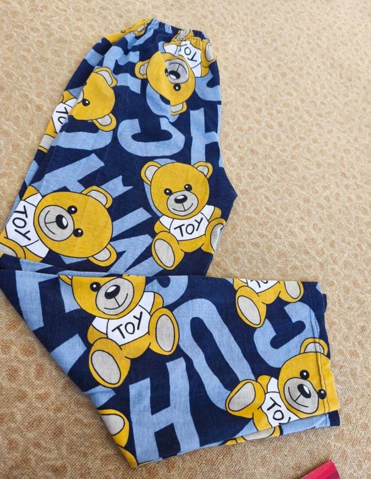 Renkli Ayıcık Desenli Kadin Pijama Takımı - Görsel 2