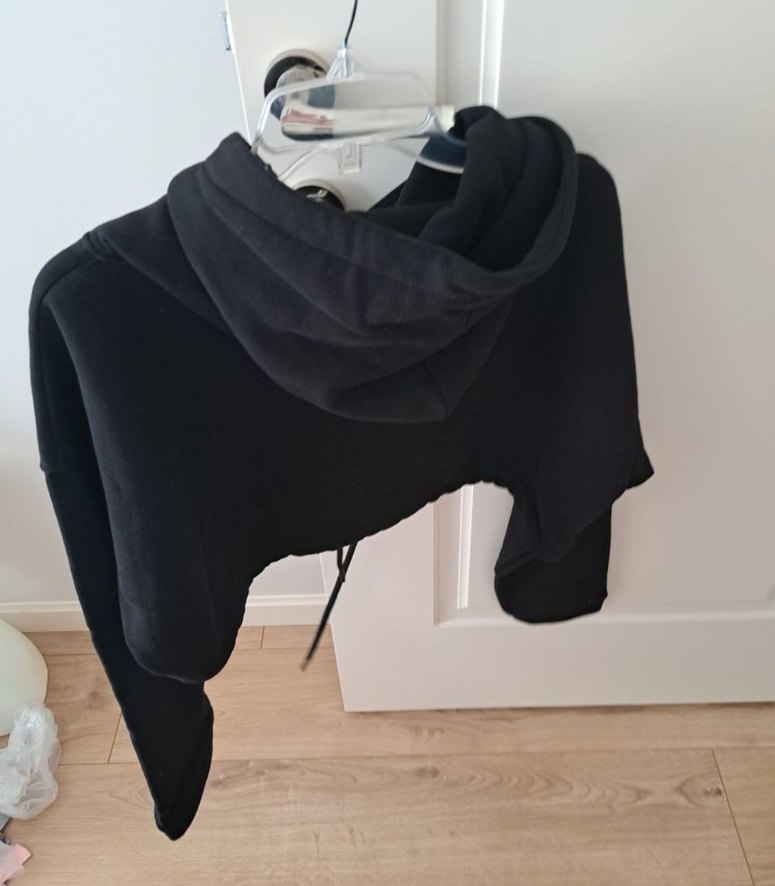 Siyah Oversize Kadın Sweatshirt - Görsel 3