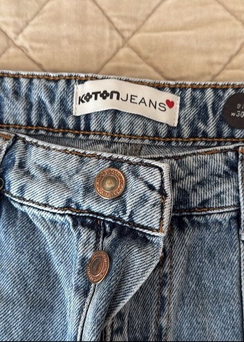 Mavi Rahat Kesim Kadın Denim Pantolon - Görsel 5