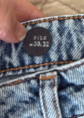 Mavi Rahat Kesim Kadın Denim Pantolon - Görsel 6