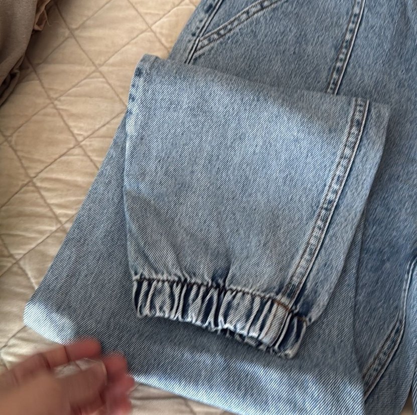 Mavi Rahat Kesim Kadın Denim Pantolon - Görsel 2