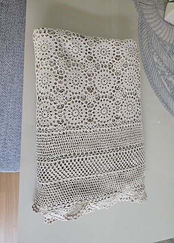 Bohem Tarzı El Yapımı Dantel Örtü - Görsel 3