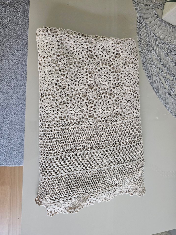 Bohem Tarzı El Yapımı Dantel Örtü - Görsel 3