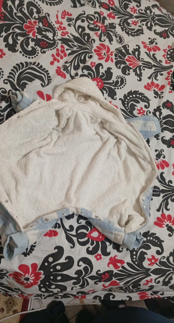 Düğmeli Kapüşonlu Bebek Tulumu - Görsel 4