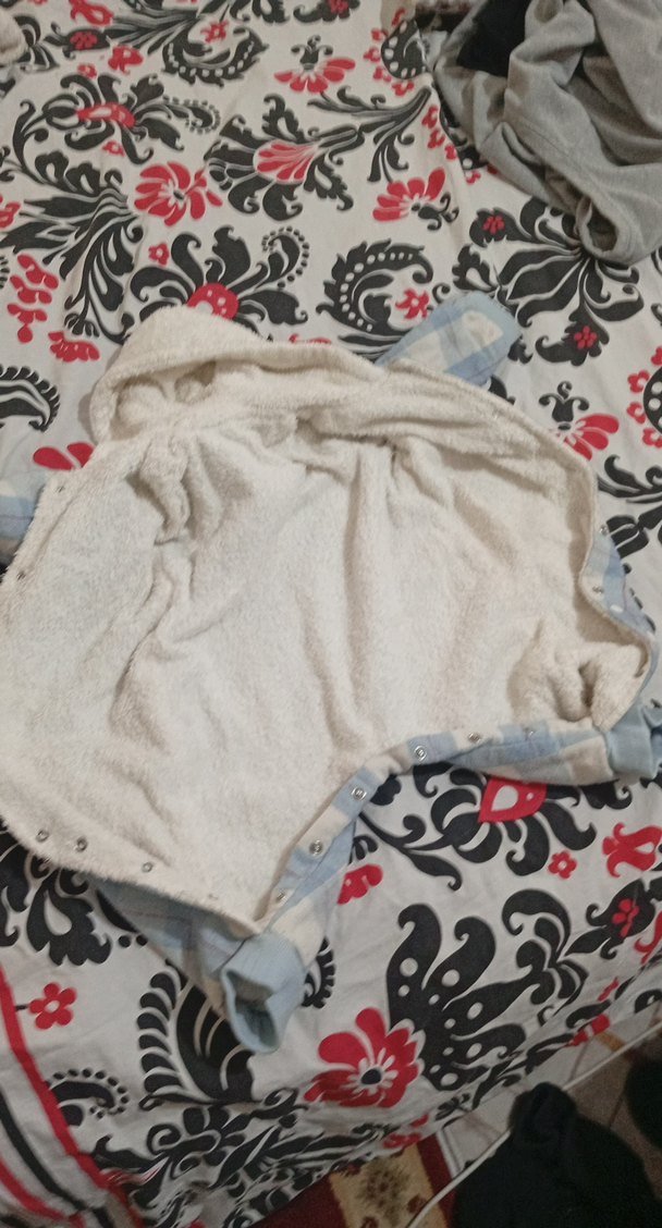 Düğmeli Kapüşonlu Bebek Tulumu - Görsel 3