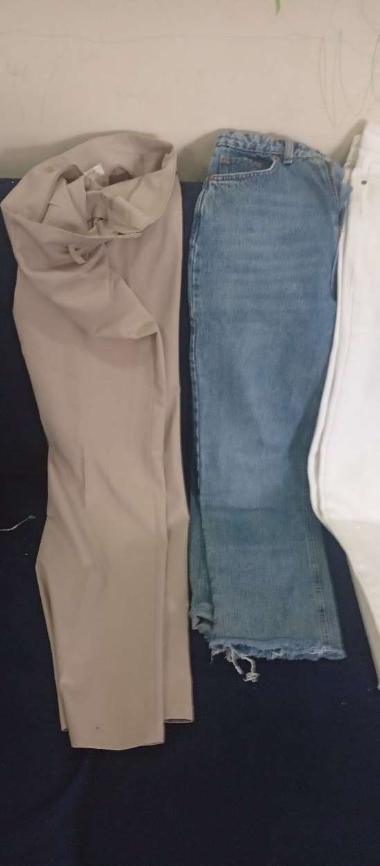 Bej Kadın Kumaş Pantolon Midi Boy. - Görsel 5