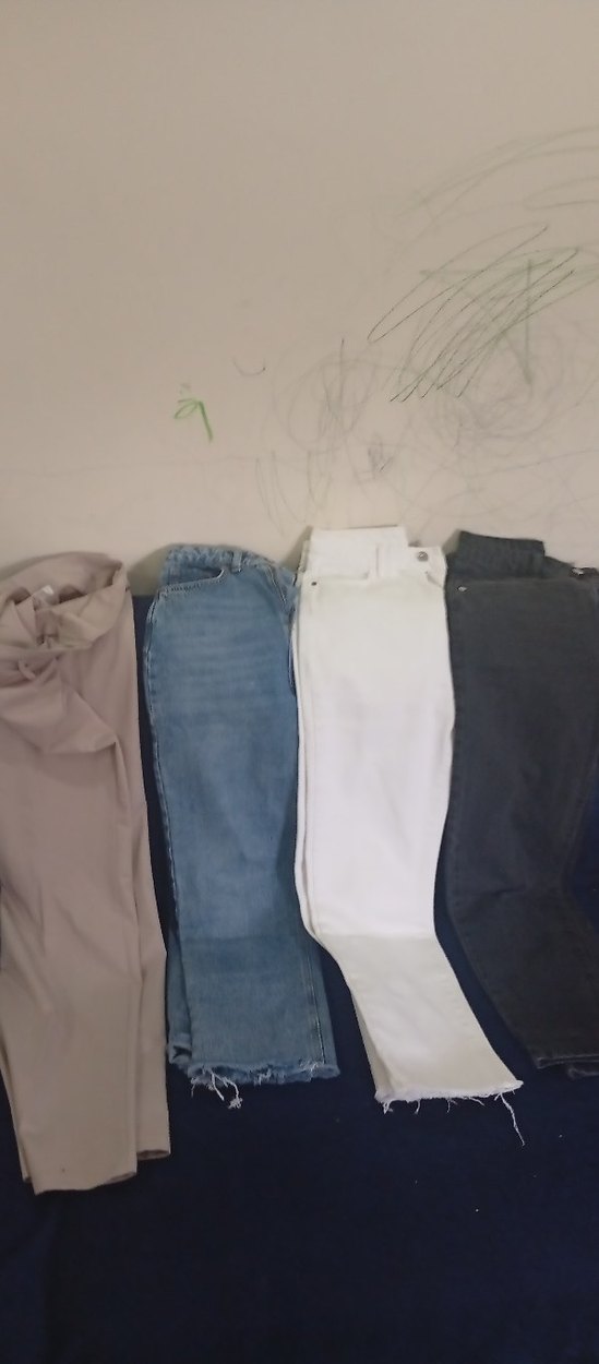 Bej Kadın Kumaş Pantolon Midi Boy. - Görsel 3