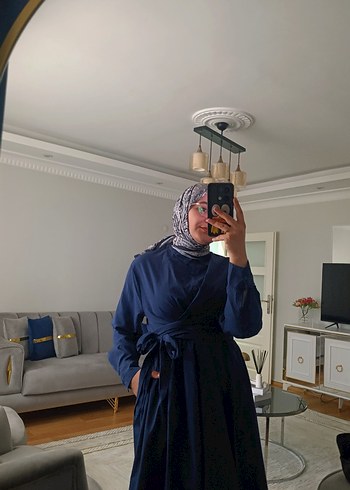Diğer Lacivert Uzun Kollu Kadın Elbise