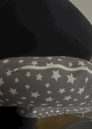 Gri Yıldız Desenli Emzirme Ve Hamile Yastığı - Görsel 2