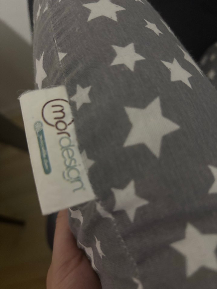 Gri Yıldız Desenli Emzirme Ve Hamile Yastığı - Görsel 3