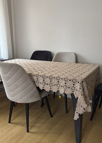 40 yıllık antika el emeği masa örtüsü - Görsel 5