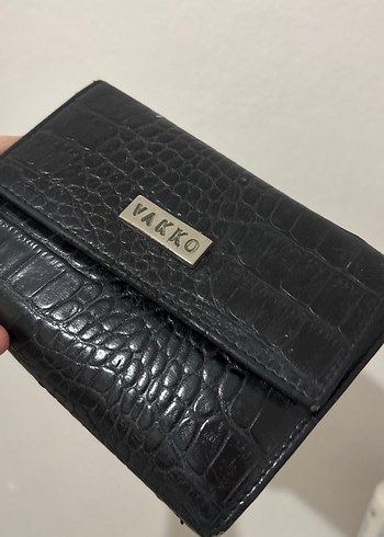 VAKKO Siyah Deri Yılan Desenli Kadın Cüzdan - Görsel 7