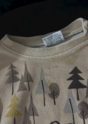 Erkek Çocuk Kahverengi Baskılı Sweatshirt - Görsel 2