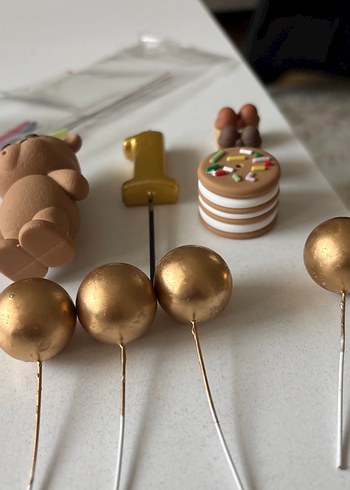 Ayıcık temalı bir yaş konsept süsleri - Görsel 12