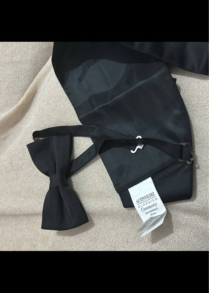 Damat kuşak, papyon - Görsel 3