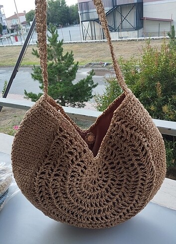 Beden camel Renk Kagit ip cantalar