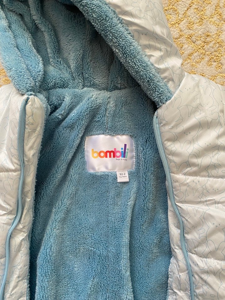 Bebek Erkek Gri Kapüşonlu Tulum - Görsel 3