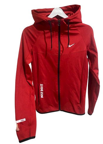 Nike Kırmızı Fermuarlı Spor Kadın Ceket