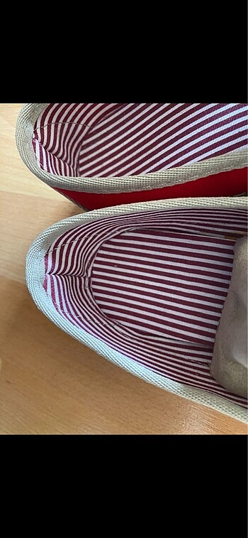 KIRMIZI KETEN ESPADRİL AYAKKABI - Görsel 6