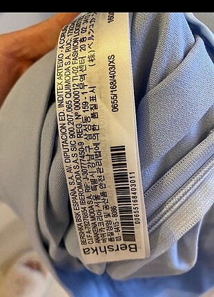 xs Beden mavi Renk bershka etek