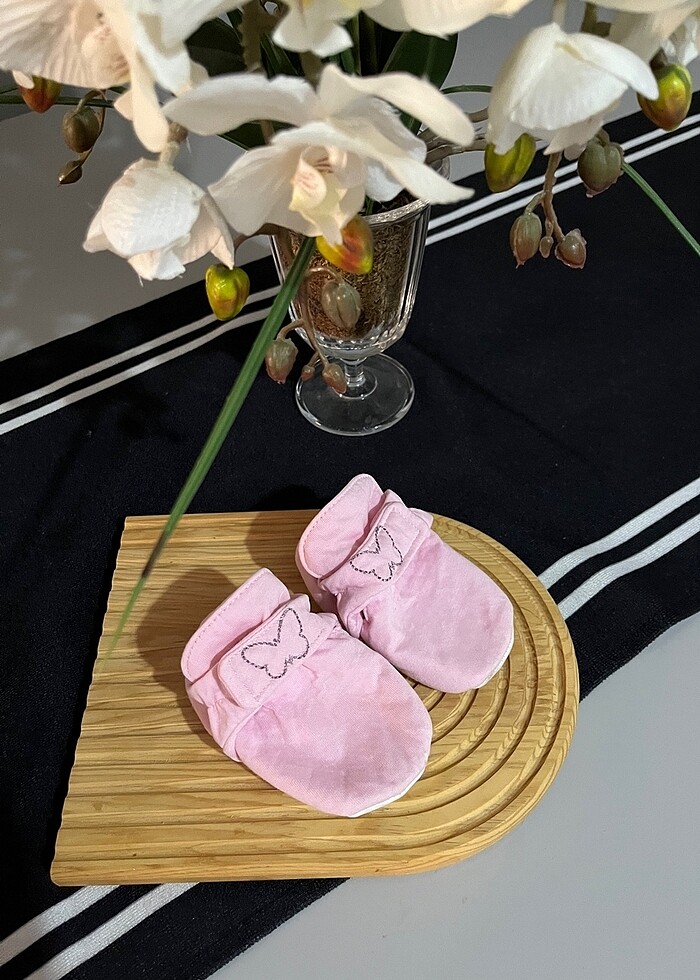 Kız bebek ev ayakkabısı panduf - Görsel 2