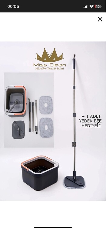 Temiz suyu pis Sudan ayıran mop