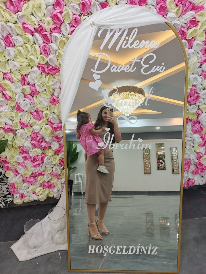 Kolsuz Uzun Kahverengi Elbise - Görsel 2